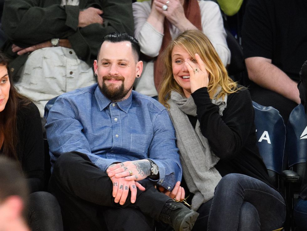 Benji Madden (left) and Cameron Diaz