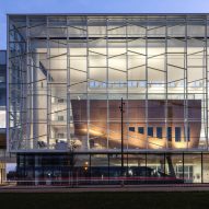 Exterior of Biology-Pharmacy-Chemistry Research and Education Complex by Bernard Tschumi