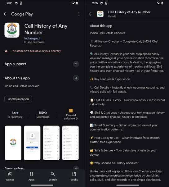Google Play Store listing of one CallPhantom app. | Image by ESET - 28 Android apps delivering bogus information were installed 7 million times from Google Play Store