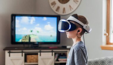Boy Wearing Virtual Reality