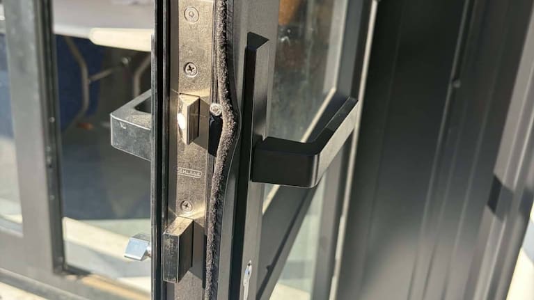 Brockbank said the door had been "pried open".