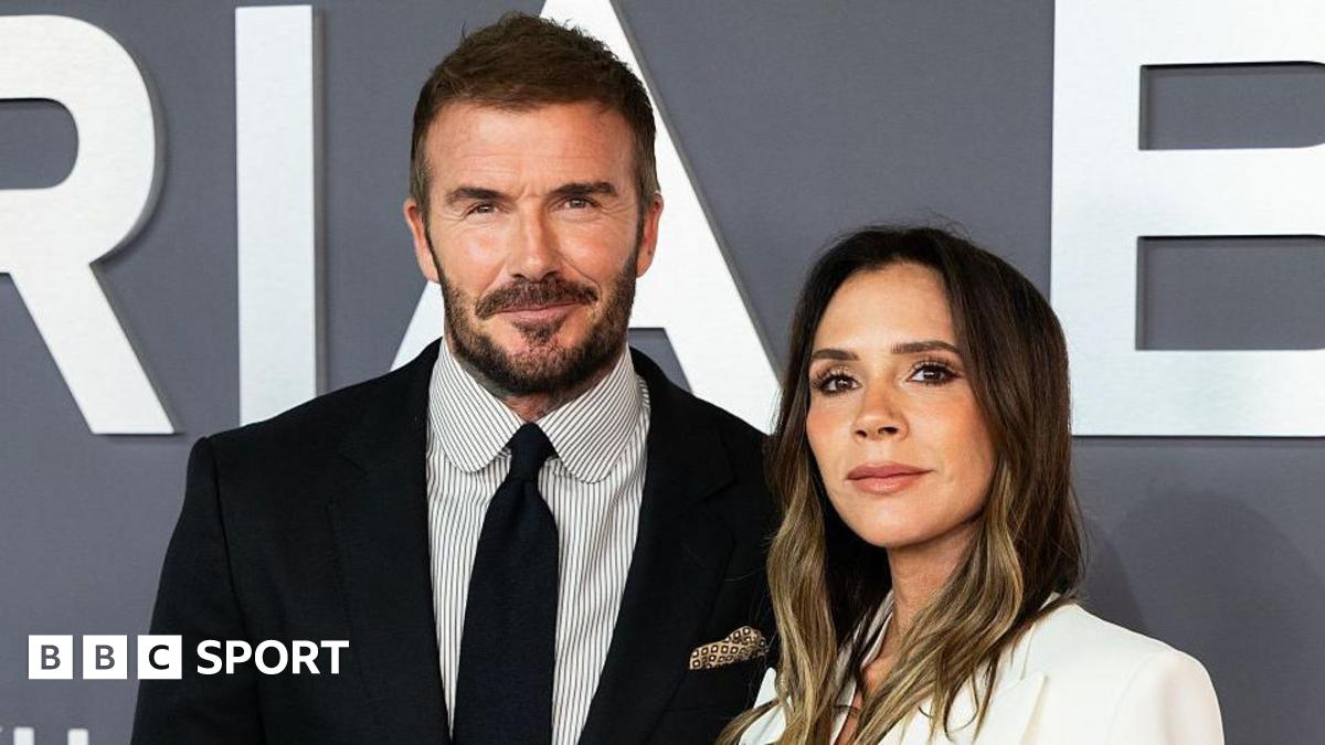 David and Victoria Beckham at the Victoria Beckham World Premiere in London in October 2025