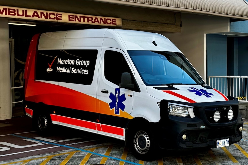 Moreton Group Medical Services ambulance.