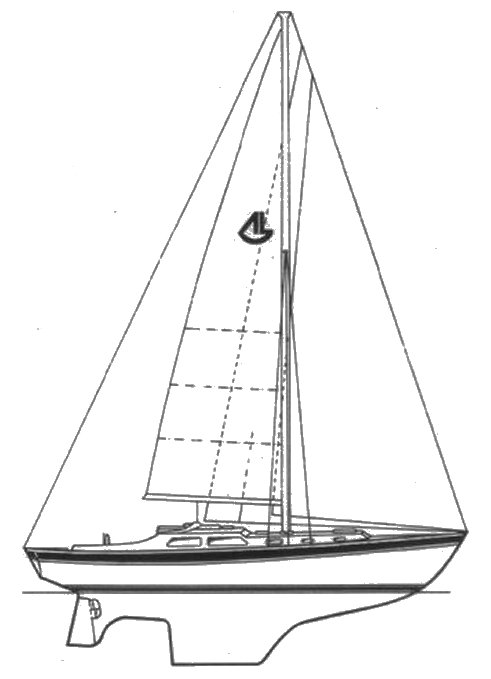 A drawing of the Salthouse Cavalier 39. // Supplied by Salboatdata.com