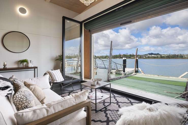 The boatshed at 11/1 Ngapipi Road in Orakei, Auckland, has been snapped up by a local couple looking for a place to store their water toys. Photo / Supplied