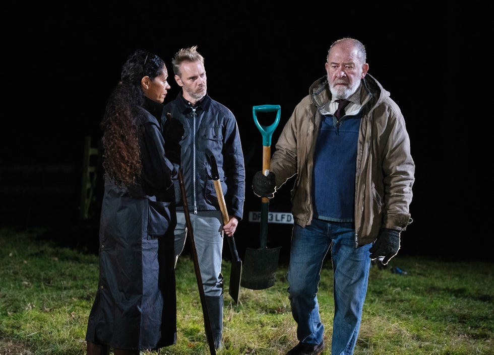 Celia, Bear Wolf, Ray, Emmerdale celia, bear wolf, ray, emmerdale
