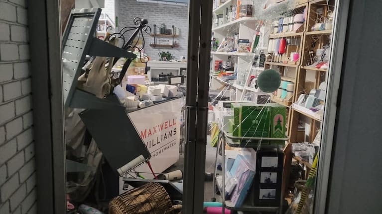 Chris Coombe said the damage to the store was probably around the $10 grand mark.