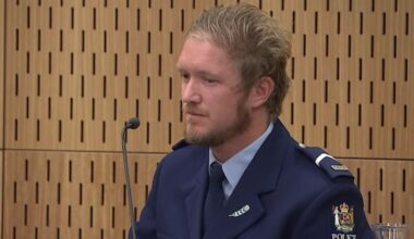 Policeman describes headlights 'coming directly at us' as officers struck