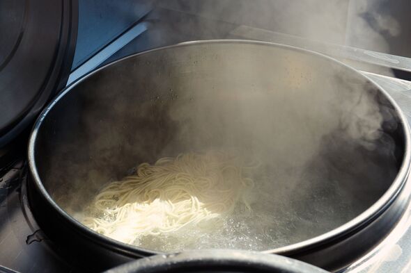 Cooking fresh homemade pasta Cooking fresh homemade pasta