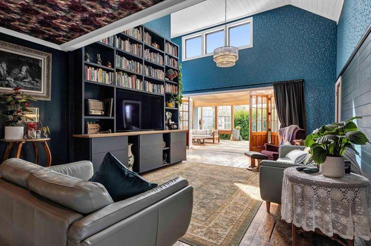 Janine and Brian Jones sold their colourful home for over $545,000 after five years of renovation and restoration work. Photo / Supplied