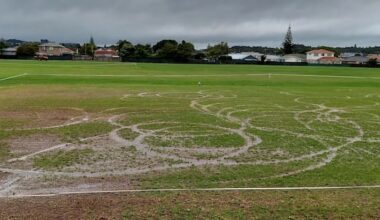 Motorbike riders tear up newly renovated Auckland sports fields