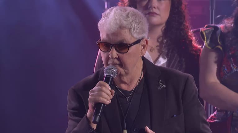 Dame Lynda Topp at the Aotearoa Music Awards.