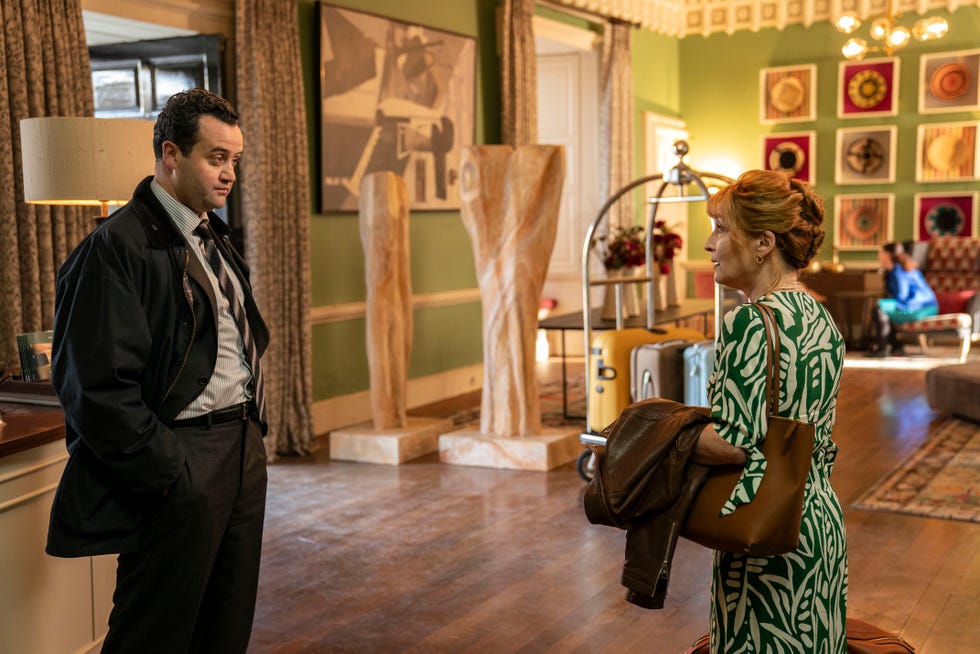 Daniel Mays, Lesley Manville, Moonflower Murders daniel mays, lesley manville, moonflower murders