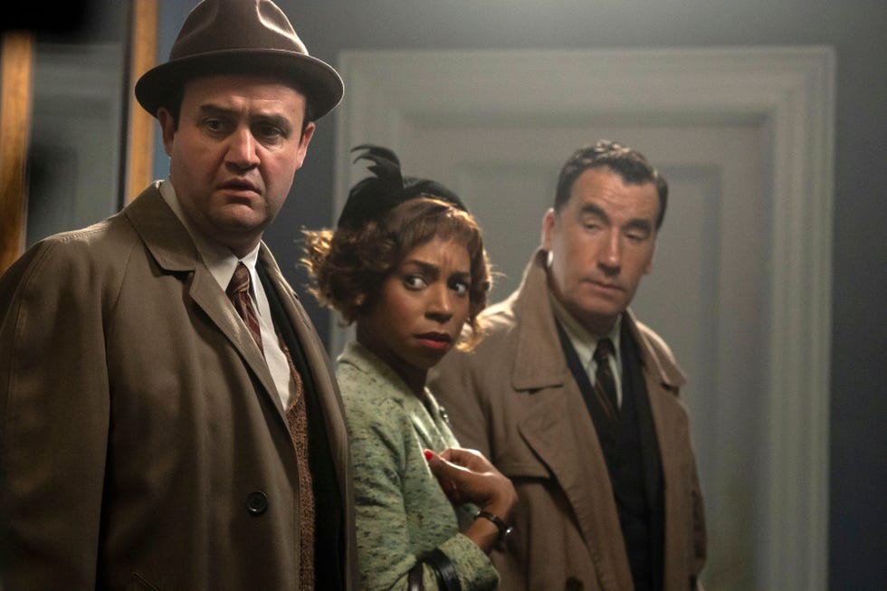 Daniel Mays, Pippa Bennett-Warner, Tim McMullan, Moonflower Murders daniel mays, pippa bennettwarner, tim mcmullan, moonflower murders