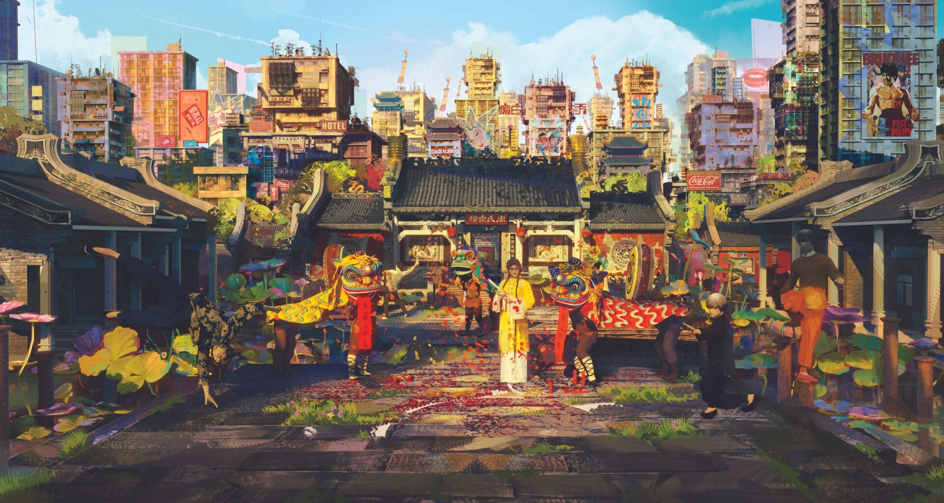This Honor of Kings artist layers architecture and cultural memory in his atmospheric digital paintings