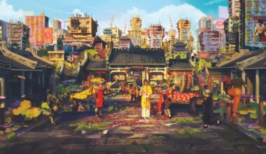 This Honor of Kings artist layers architecture and cultural memory in his atmospheric digital paintings