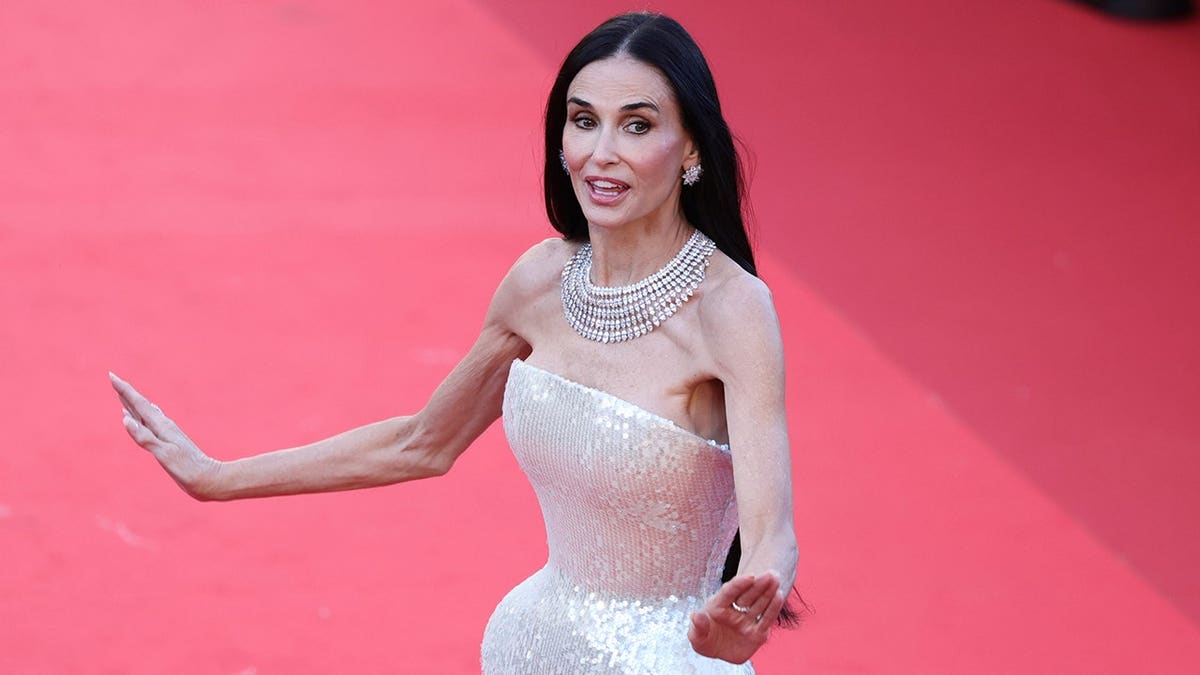 Demi Moore attending the opening ceremony at the Cannes Film Festival.