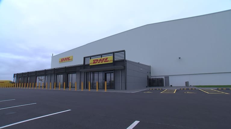 The new $42 million DHL facility at Christchurch Airport.