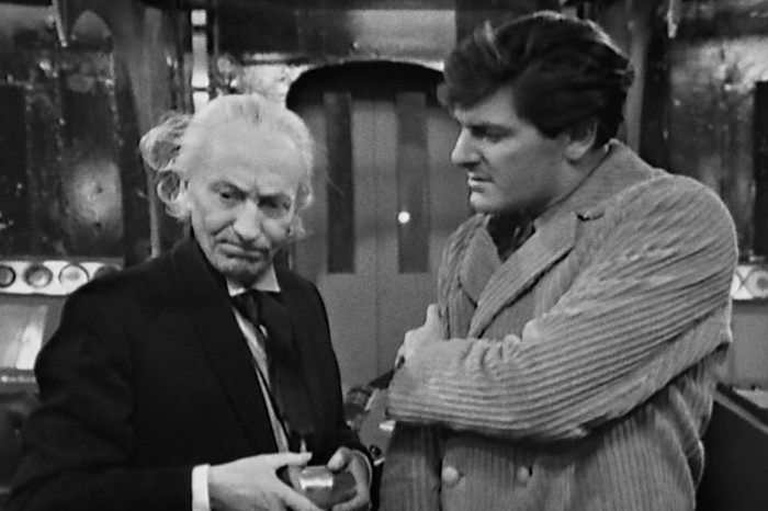 William Hartnell as the First Doctor and Peter Purves as Steven Taylor in Doctor Who's The Daleks' Master Plan: Devil's Planet William Hartnell as the First Doctor and Peter Purves as Steven Taylor in Doctor Who's The Daleks' Master Plan: Devil's Planet