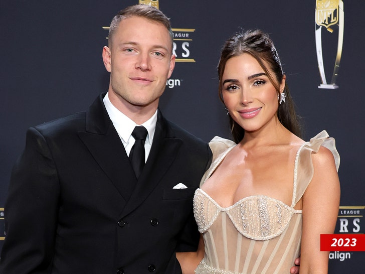 Christian McCaffrey Olivia Culpo getty sub