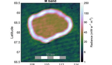 One of the M-band images of Io's lava lakes, taken by Juno. Credit - NASA/JPL-Caltech/SwRI/ASI/INAF/JIRAM/MSSS