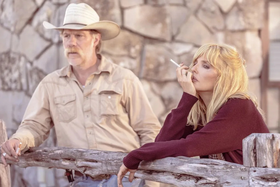 Marc Menchaca as Zachariah and Kelly Reilly as Beth Dutton in 'Dutton Ranch'Credit: Emerson Miller/Paramount+