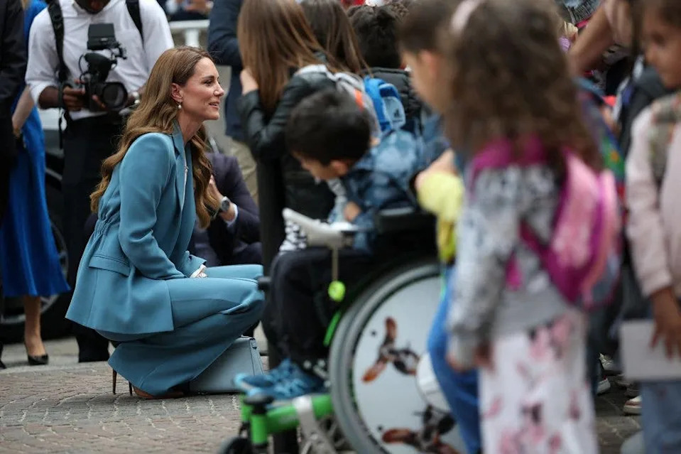 Princess Kate stopped to speak to the public