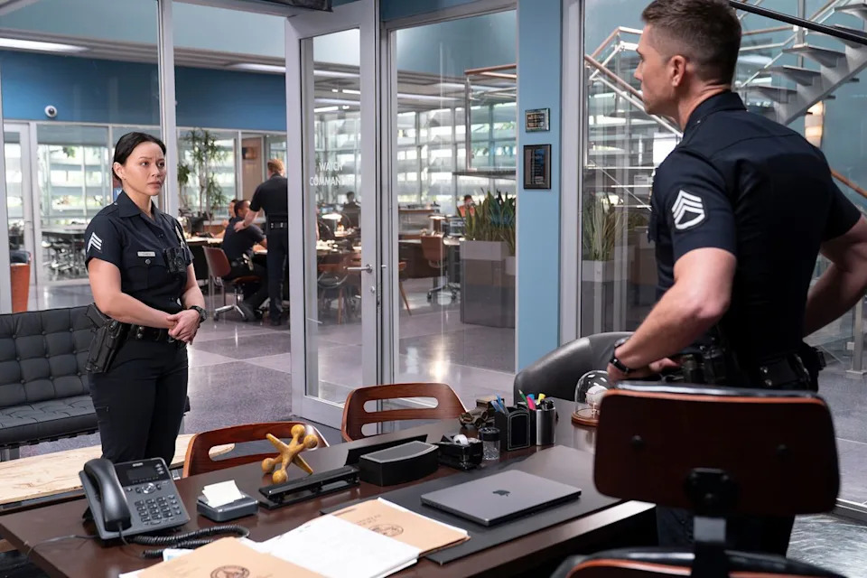 Melissa O'Neil and Eric Winter on 'The Rookie'Credit: Mike Taing/Disney