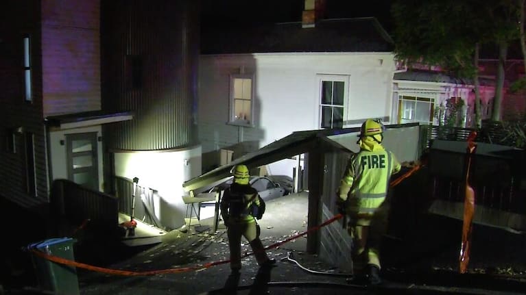 Emergency services were called to the address on Picton St, Freemans Bay at around 8pm Saturday