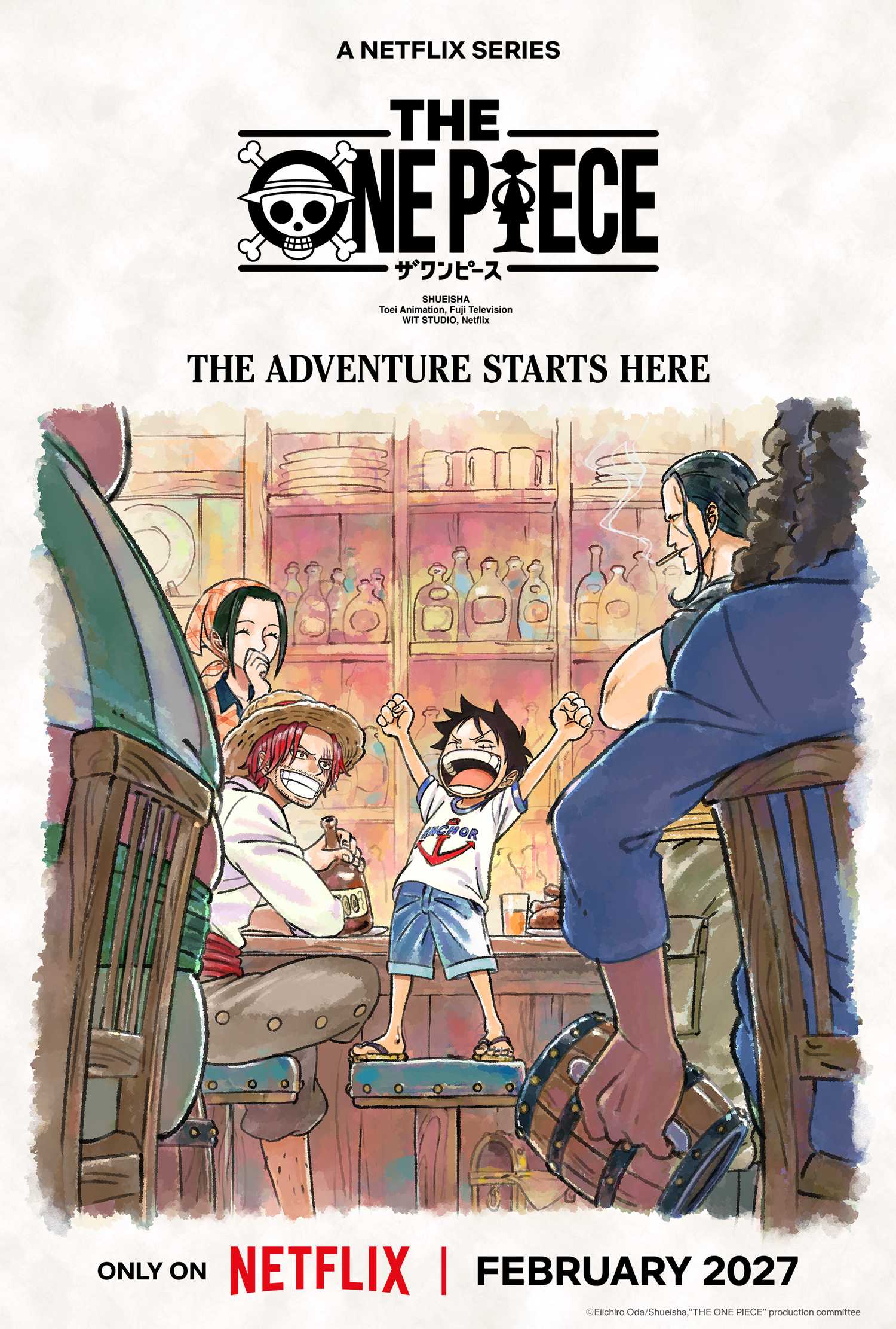 The One Piece netflix wit studio english promotional image poster