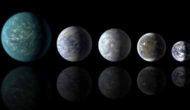 This illustration shows different super-Earths and sub-Neptunes, which are the two most common types of exoplanets in the Milky Way. Previous observations show that there's a radius gap in the exoplanet population, with few planets between 1.5 and 2.0 Earth radii. New research shows that around mid-to-late M dwarfs, no such valley exists. Image Credit: NASA Ames/JPL-Caltech
