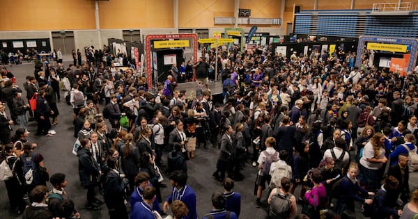 Students cram into careers expo amid high youth unemployment