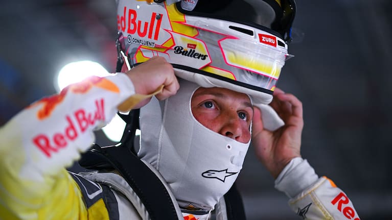 Liam Lawson of New Zealand and Visa Cash App Racing Bulls prepares to drive in the garage during Sprint Qualifying ahead of the F1 Grand Prix of Miami