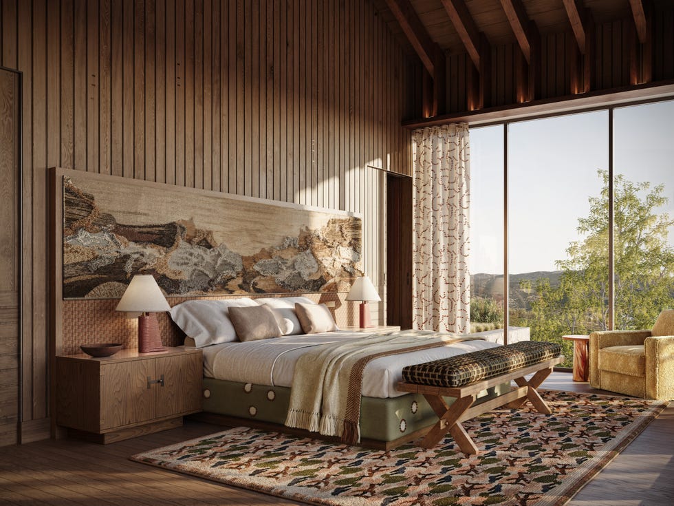 Layered Primary Bedroom at The Residences at Blue Sky, Auberge Collection - Veranda The Biggest Design Trends From the Decade You Were Born Layered Primary Bedroom at The Residences at Blue Sky, Auberge Collection - Veranda The Biggest Design Trends From the Decade You Were Born