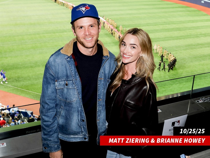 Matt Ziering and Brianne Howey getty 1