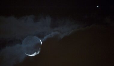 See Jupiter glow beside the waxing moon after sunset on May 20