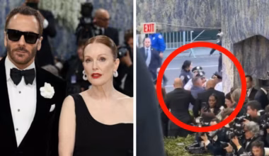Tom Ford steps in to protect Julianne Moore as brawl breaks out at 2026 Met Gala