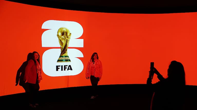 Fans take part in the FIFA World Cup Trophy Tour on April 06, 2026 at Victory Hall at The Boxyard in Seattle, Washington.