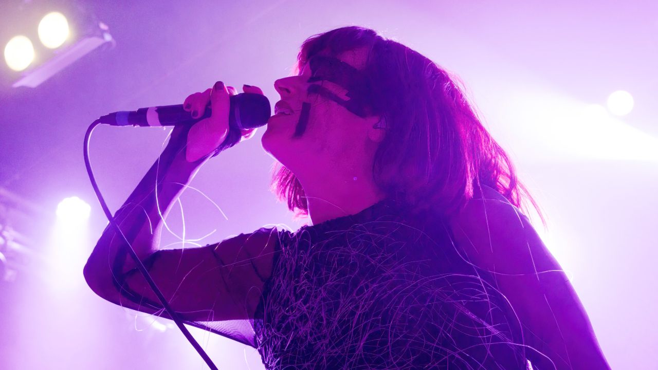 Julie Christmas performing live in 2024