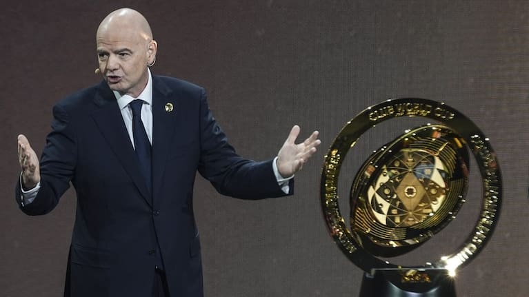 FIFA president Gianni Infantino at the Club World Cup launch.