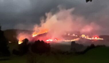 Vegetation fire threatens house and shed on Cambridge outskirts