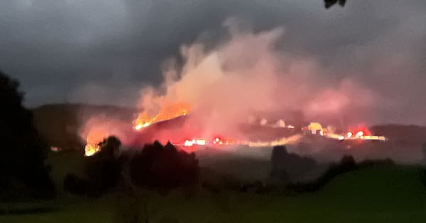 Vegetation fire threatens house and shed on Cambridge outskirts