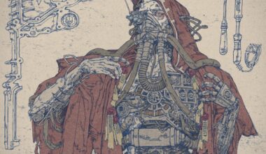 From ents to tech priests, this artist fuses machinery and organic biomatter to create imaginative fantasy characters