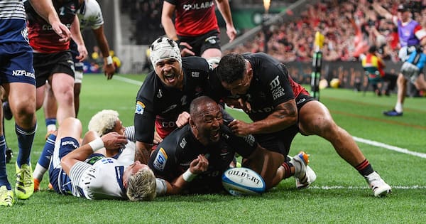 Centurion Bower scores first-ever Super Rugby try as Crusaders overrun Blues