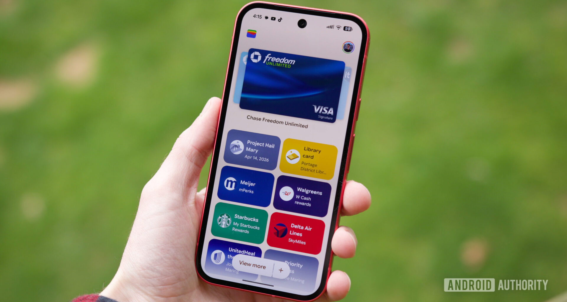 New Google Wallet UI running on a Pixel, as of April 2026.