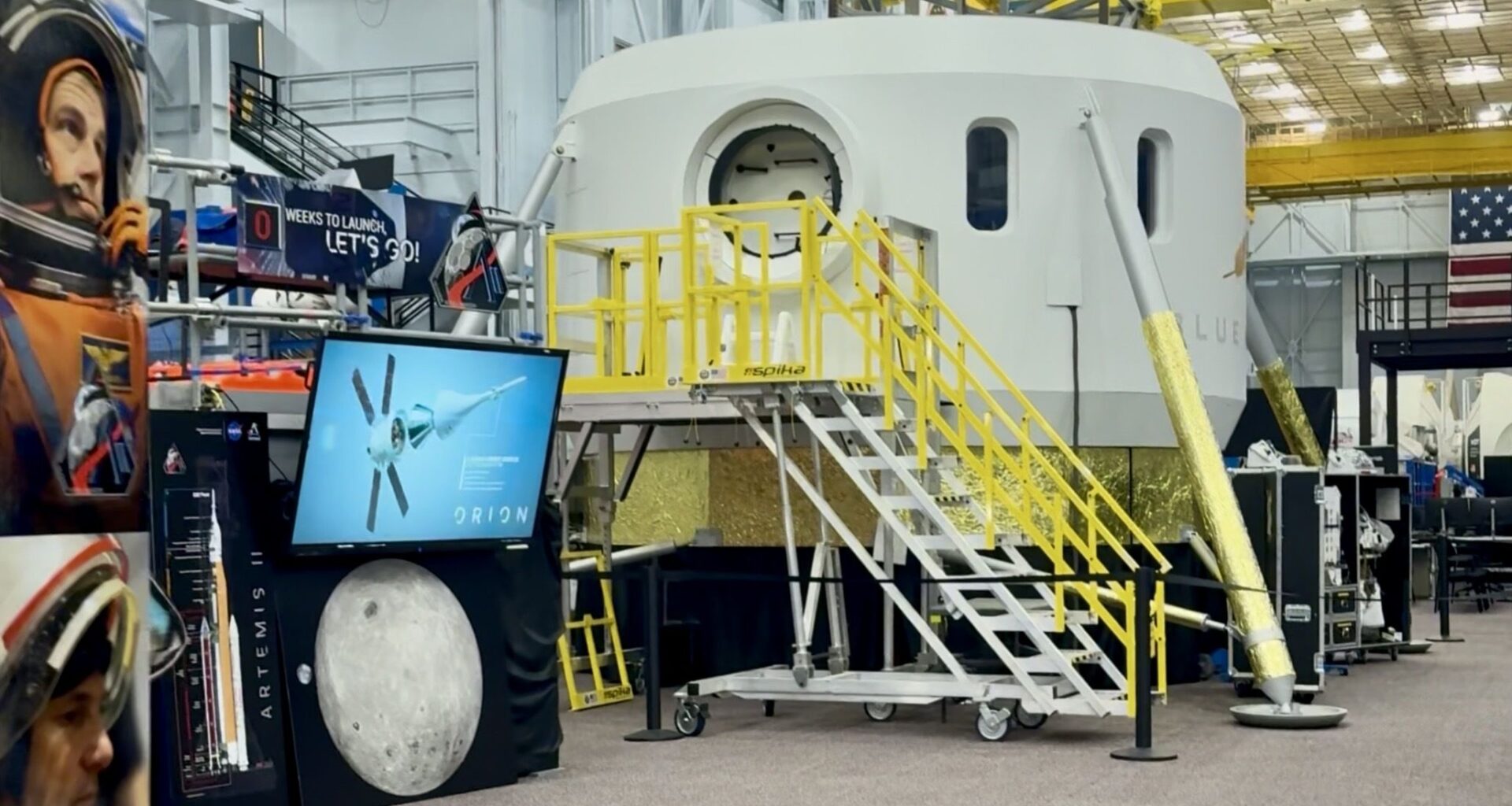 Blue Origin's lunar lander mockup is ready for NASA Artemis astronaut training
