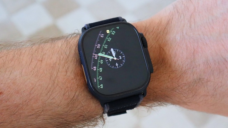 A man wearing an Apple Watch Ultra
