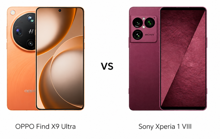 OPPO Find X9 Ultra vs Sony Xperia 1 VIII: Camera, Battery & Performance Compared