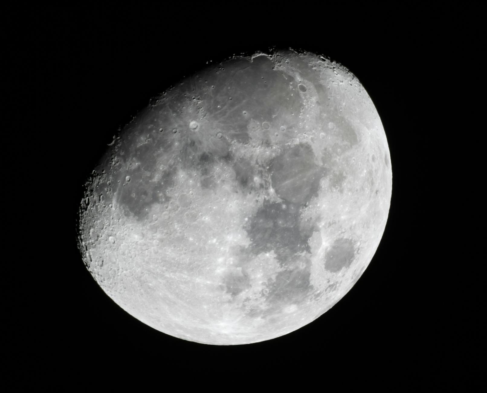 Detailed image of the moon showcasing its craters and surface texture