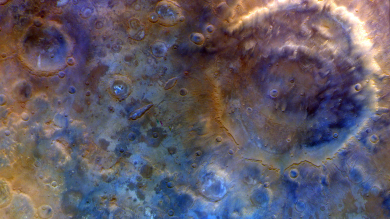 A close-up photo of Mars.